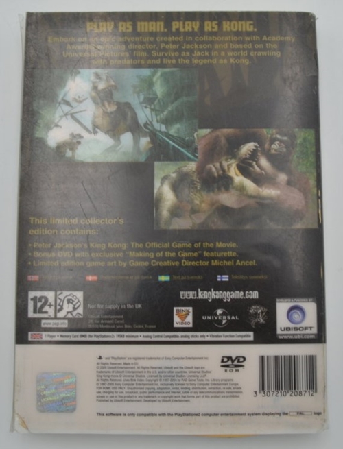 Peter Jacksons King Kong The Official Game of The Movie Limited Collectors Edition - Komplet i Æske - PS2 (B Grade) (Genbrug)